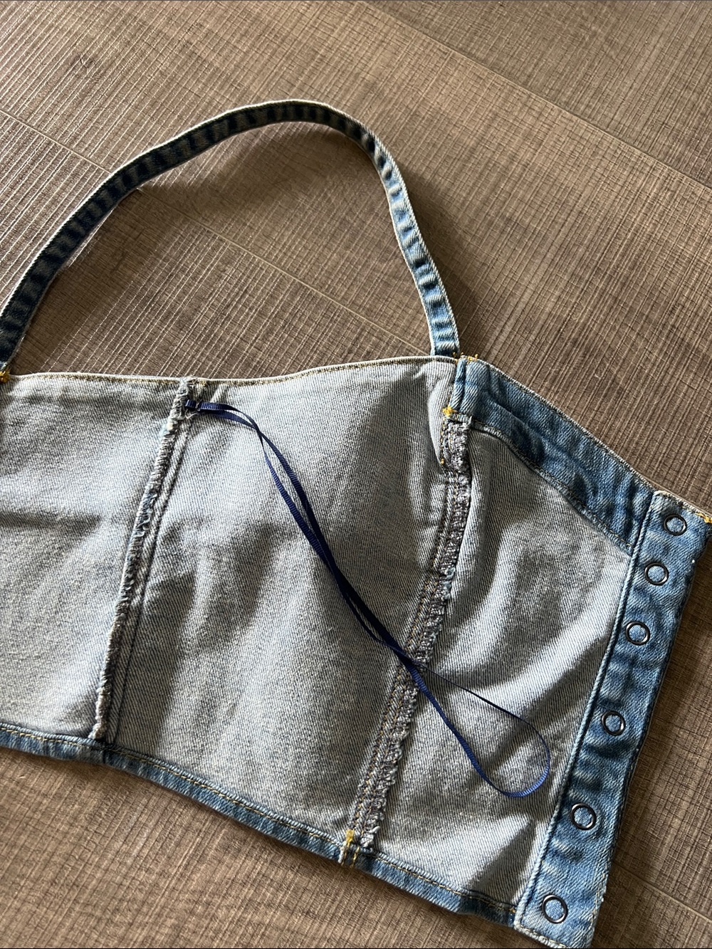 Mango Button-Front Crop Cami - Picture 6 of 7